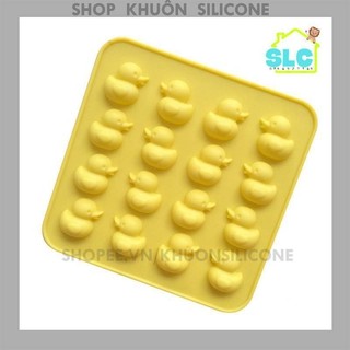 Khuôn silicon 16 ô hình vịt làm thạch rau câu