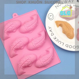 Khuôn silicon làm thạch lớn hình cá chép