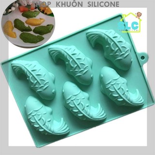Khuôn silicon làm thạch lớn hình cá chép