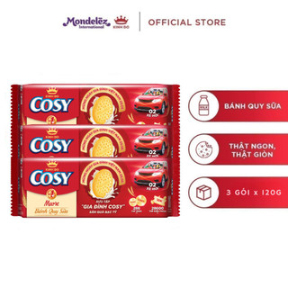 [SĂN QUÀ BẠC TỶ] Combo 3 Gói Bánh Quy Sữa Cosy Marie 3x120g