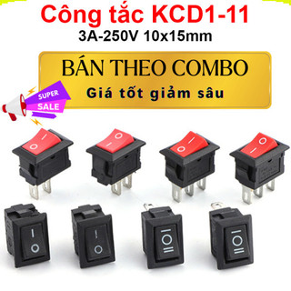 Công tắc bập bênh kcd1-11 3a-250v 10x15mm ||