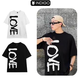 Áo thun unisex nam nữ LO VE, áo thun cổ tròn form rộng chất liệu cotton kiểu dáng oversize TA