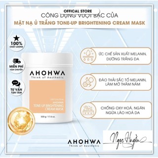  Mặt Nạ Ủ Trắng Dạng Kem Ahohwa Tone-Up Brightening Cream Mask  500g  