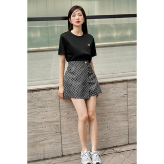 Quần sooc giả váy cạp chun đính cúc trang trí MMOutfit QU0324509