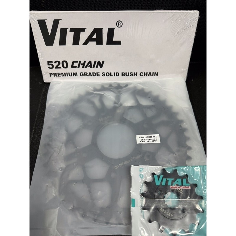 NHÔNG  SÊN DĨA KTM DUKE 390 / RC 390 / ADVENTURE 390 CHÍNH HÃNG THƯƠNG HIỆU VITAL