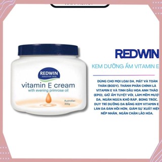 Kem dưỡng ẩm da Vitamin E Cream, Kem dưỡng da chống nẻ mềm mịn Redwin 300g giúp cấp ẩm cho da