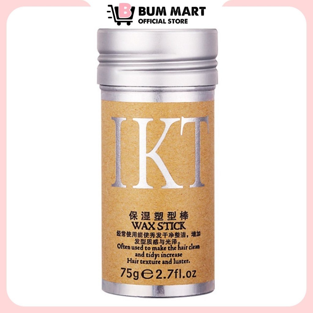 Sáp vuốt tóc nữ tạo kiểu giữ nếp mùi thơm dịu nhẹ, Sáp vuốt tóc con tóc mái giữ nếp cực lâu IKT 75g