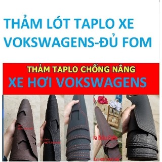 Thảm taplo VOKSWAGENS TIGUAN 3 lớp thảm lót taplo da vân gỗ ô tô nhung lông cừu da vân carbon đẹp