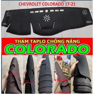 Thảm taplo CHEVROLET COLORADO 3 lớp thảm lót taplo da vân gỗ ô tô nhung lông cừu da vân carbon đẹp