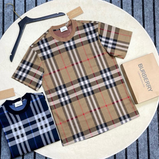 Áo thun nam nữ Premium cotton BBR dệt kẻ pha xung quanh áo