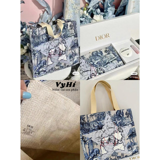 Túi dior tote xanh dây thừng 41 x 38 x 15 cm