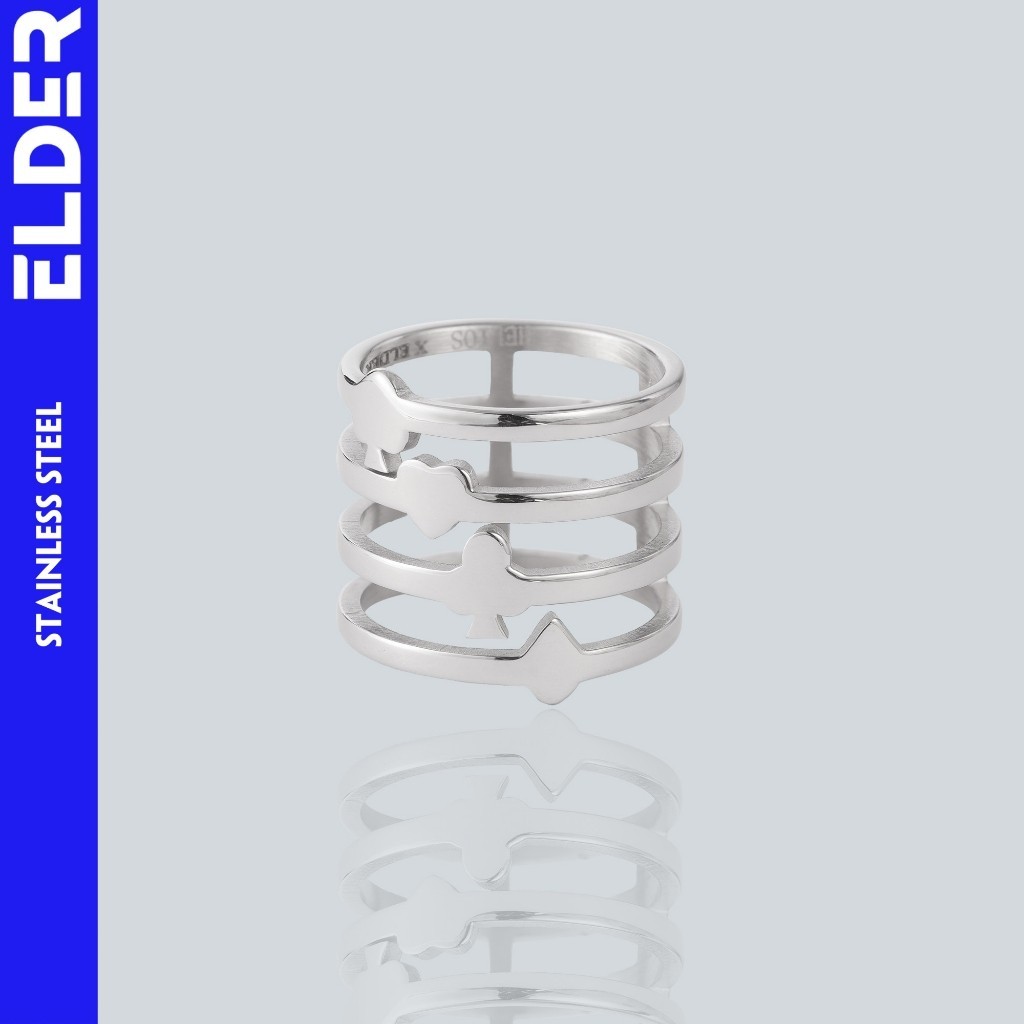 Nhẫn thời trang Stainless Steel Poker Elder