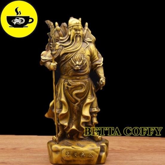 Tượng Đồng Lớn: Quan Công Cầm Đao Oai Hùng - Tượng Phong Thủy, May Mắn, Thịnh Vượng