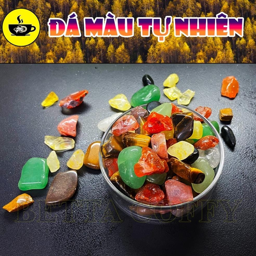 Đá Vụn Bóng Màu Tự Nhiên - Đá Thanh Tẩy - Trang Trí Thả Bể Cá, Rải Chậu Cây Cảnh