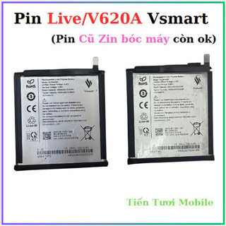pin V620A/vsmart live ,pin cũ bóc máy còn ok