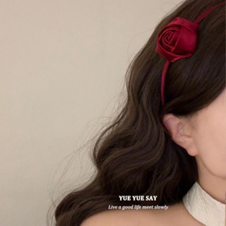  Băng đô cài tóc hoa hồng sang chảnh phong cách tiểu thư GENCI CT09 bờm tóc tết mấn áo dài cho nữ 