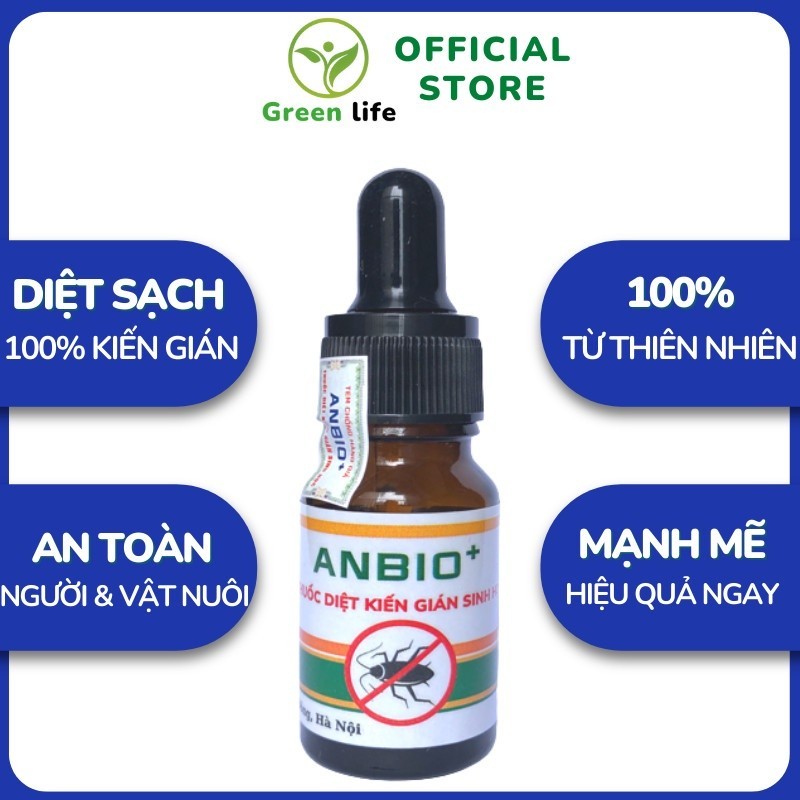 Thuốc Diệt Kiến Gián Sinh Học ANBIO+ Diệt Tận Gốc Kiến Đen, Kiến Lửa, Kiến Hôi, Kiến Ba Khoang, Gián Đức