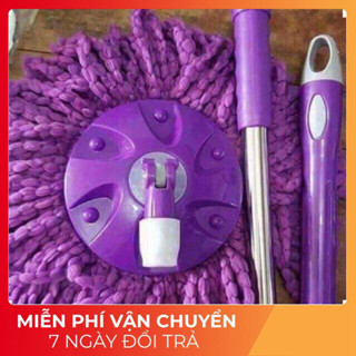   FreeShip  BỘ CÁN CHỔI LAU NHÀ VÀ BÔNG RỜI THAY THẾ CHỔI 360 ĐỘ 