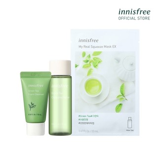 (Quà tặng) Bộ dưỡng ẩm và làm sạch da da trà xanh Innisfree Green Tea Seed Set