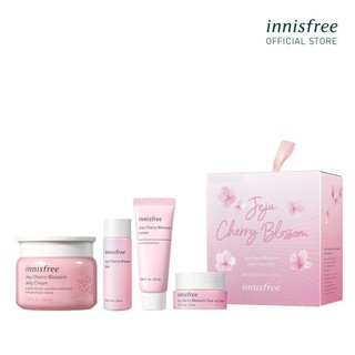 Bộ sản phẩm dưỡng sáng và dưỡng ẩm da innisfree Jeju Cherry Blossom Jelly Cream Set