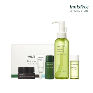 Bộ sản phẩm tẩy trang làm sạch chăm sóc da innisfree Apple Seed Cleansing Oil Set