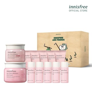 Bộ sản phẩm dưỡng sáng và dưỡng ẩm da innisfree Jeju Cherry Blossom Cream Set