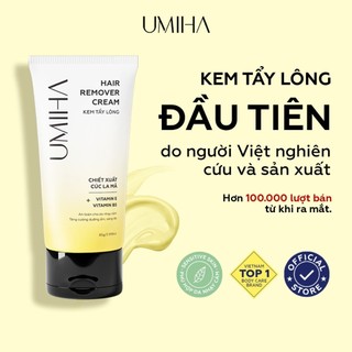 Kem tẩy lông Cúc La Mã UMIHA dành cho da nhạy cảm (85g) - Tẩy lông chân, tay, tẩy lông nách, tẩy lông vùng kín, bikini