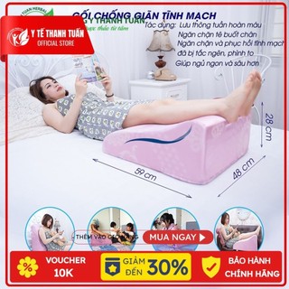 Gối điều trị giãn tĩnh mạch YOROKOBI cao 28cm – Giúp ngủ ngon, giảm phù nề chân, tê bì, vọp bẻ