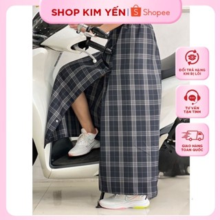 váy chống nắng freeSize xẻ tà có túi phía trước miếng dán kết hợp nút bấm  dưới tà váy có nút bấm