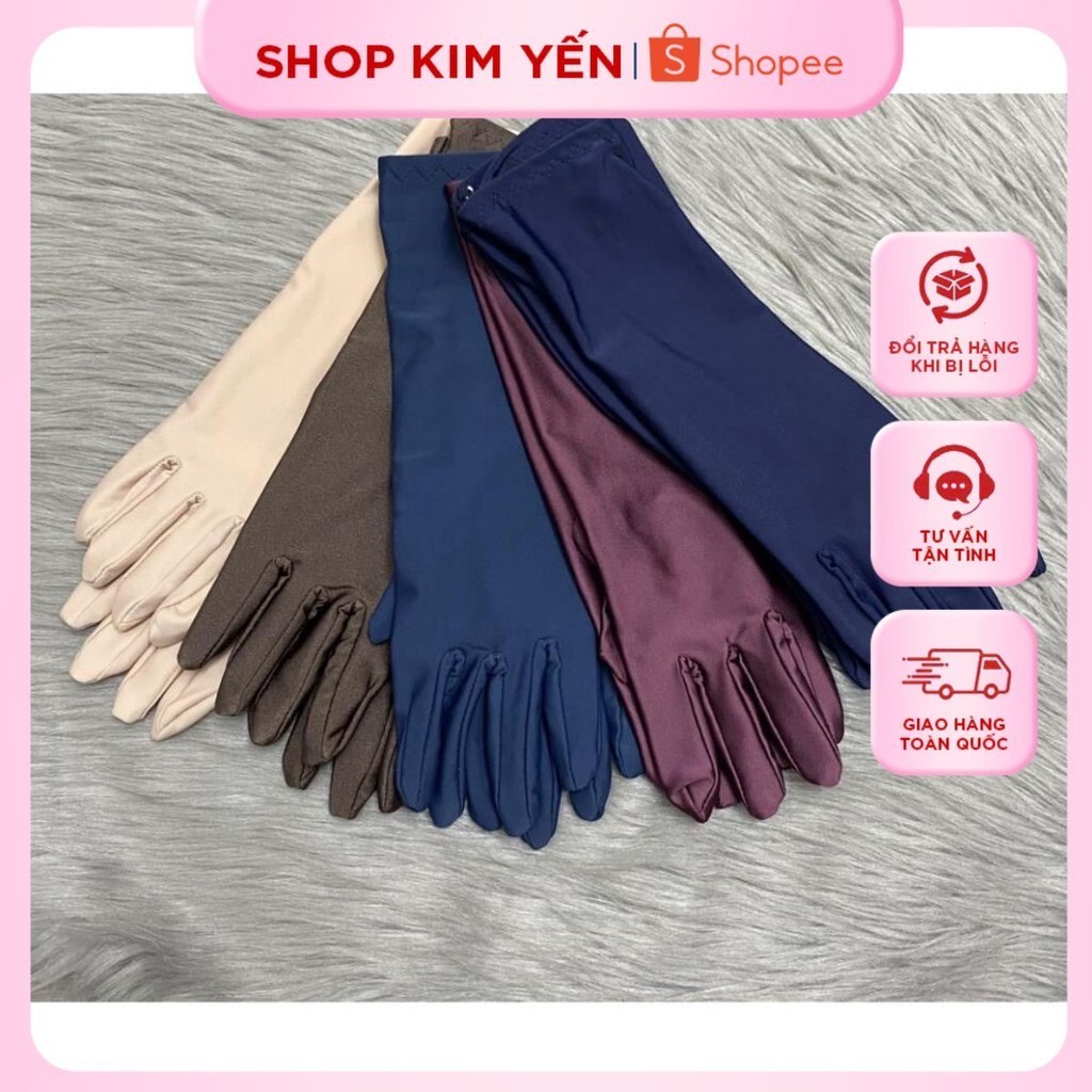 Găng Tay Nữ Ngắn Chống Nắng Bao Tay Vải Dày Chất Lượng Tốt - Shop Kim Yến 5