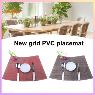 Aislerbee PVC Placemat Chịu Nhiệt Chống Trơn Trượt Cách Nhiệt Máy Rửa Chén An Toàn Hình Quạt Bàn Ăn Bảo Vệ Tấm Trang Trí Đồ Dùng Nhà Bếp