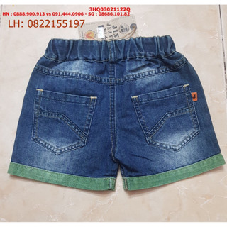 Quần Jean mùa hè bé trai, đùi, trơn, co giãn, cho bé thoải mái vận động, size bé 1t-4t(10-16kg) - 3HQ03021122Q_sg1 #top1