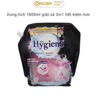 Nước giặt xả 2in1 hygiene nhập khẩu thái lan 1800ml - làm sạch vết bẩn, lưu hương thơm ngát