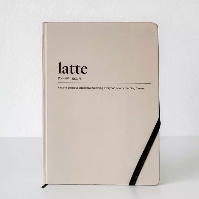 Sổ Tay Dot A5 Crabit - Latte - Ruột chấm dot ghi chép, Bullet Journal, quà tặng độc đáo