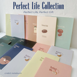 Vở CRABIT Perfect Life kẻ ngang ô vuông grid 80 120 trang khổ B5 70gsm (9 mẫu) sansachgiare