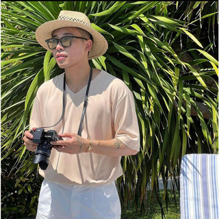 Áo phông ngắn tay cổ v uncle v-neck viscose