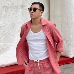 Quần short cạp chun UNCLÉ Pink Jacques