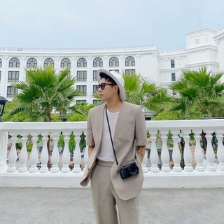 Áo blazer nam ngắn tay kiểu dáng sang trọng UNCLÉ Edwin Short Sleeves Blazer