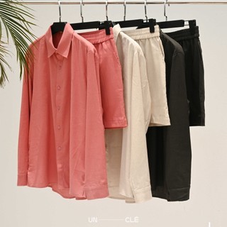 Set quần áo vải linen 4 màu UNCLÉ Jacques