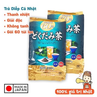 Trà diếp cá Dokudami Tea 60 túi lọc Orihiro | Hàng nội địa Nhật Bản