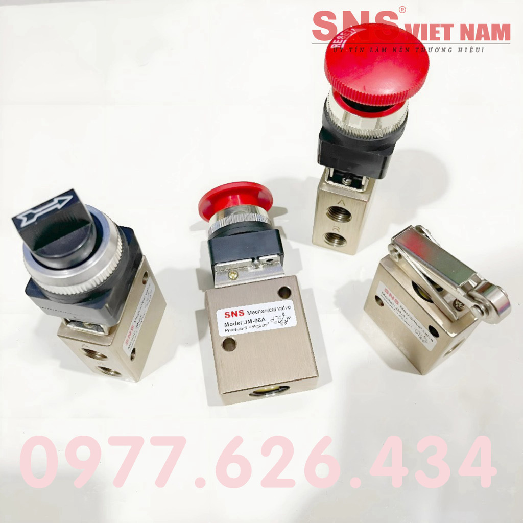 Van khí nén JM - Van điều khiển khí nén JM-07/ JM-06/ JM-06A/ JM-05 - Van gạt tay JM ( chính hãng SN