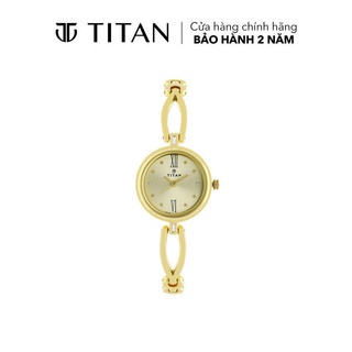Đồng hồ nữ titan dây kim loại titan karishma màu vàng kim 25 mm - 2601ym01
