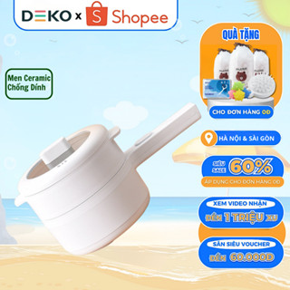 Nồi Lẩu Điện Đa Năng Mini Kèm Xửng Hấp Dung Tích 2L Có Tay Cầm Dài Chống Dính METIS