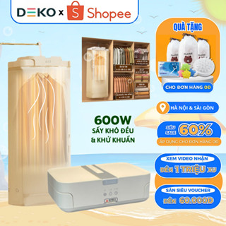 Máy Sấy Quần Áo Gấp Gọn Treo Tường Di Động, Công Nghệ Sấy 3D, 2 Chế Độ Sấy, Khử Trùng Kép, Hẹn Giờ