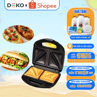 Máy Nướng Bánh Mì Sandwich Công suất 750W Chống Dính 2 Mặt Nóng Đều Nhanh, Tiện Lợi An Toàn METIS