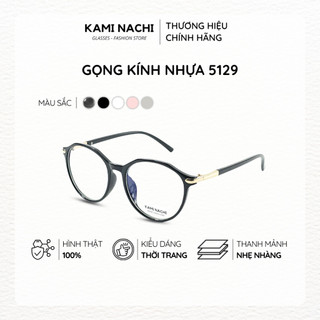 [COMBO Gọng + Tròng] Gọng kính nhựa dáng tròn KAMI NACHI phong cách đơn giản - Phiên bản G.O 5129