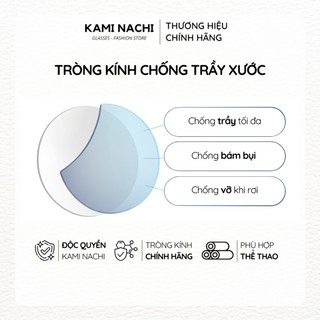 Tròng kính cận loạn chống trầy xước KAMI NACHI - Xuất xứ Singapore (có độ loạn)