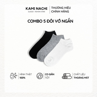 Vớ ngắn thông hơi, vải mềm thoáng khí ngang mắt cá chân, nhiều màu - Chính hãng KAMI NACHI
