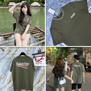 Áo thun balen unisex nam nữ tay lỡ from rộng chất coton cao cấp hot