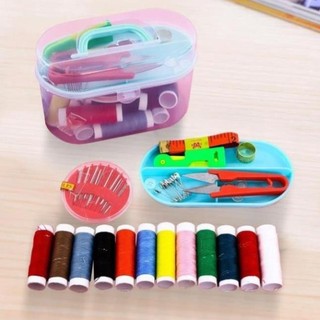 Bộ kim chỉ may vá đa năng 45 món kèm hộp đựng trong suốt